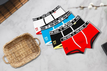 Pink Hero Men's Underwear bamboo basket